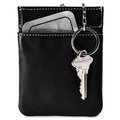 Winn International Winn Interntional 9464 Cowhide Napa Leather Facile Frame Coin And Key Holder - Black 9464